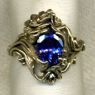 Tanzanite 2ct Ring in 14k Gold
